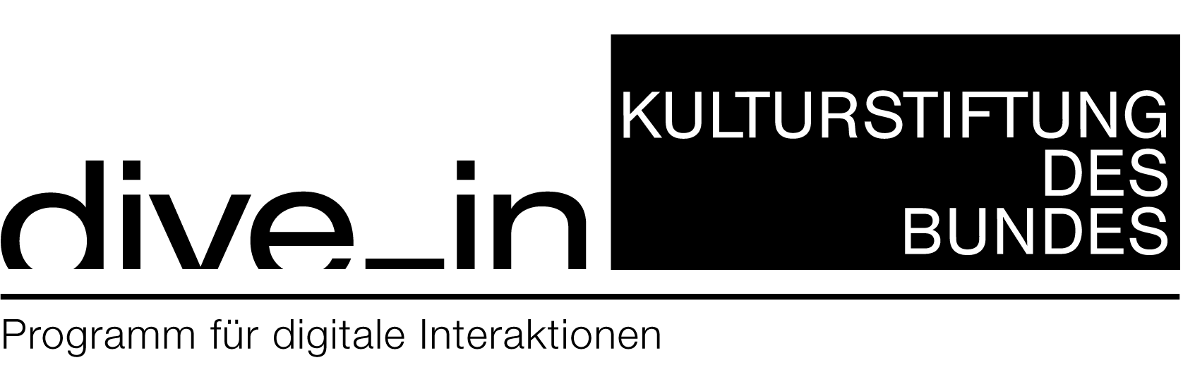 Logo Kulturstiftung des Bundes - Dive in, Programm für digitale Interaktionen
